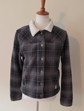 Carhartt  Plaid Black and Gray  Jacket